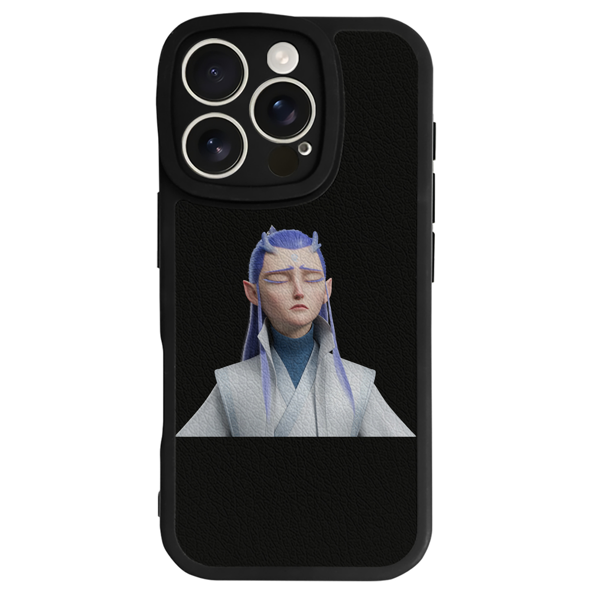 （画像用） Ne Zha 2 ナタ 魔童の大暴れ 【iPhone 16シリーズ対応】シリコンスマホケース（レザー調） 材質：シリコン